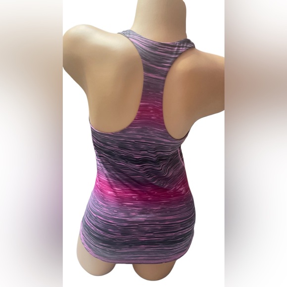 Nike Pink and Black Striped Tank Top - Picture 2 of 5